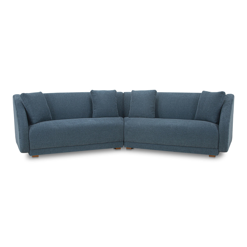 Fraser 2 Piece Modular Sofa in Deep Blue