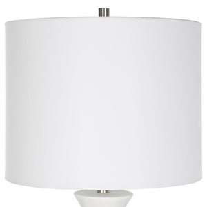 Fountain White Marble Buffet Lamp