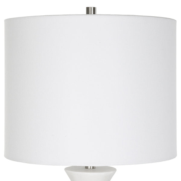 Fountain White Marble Buffet Lamp