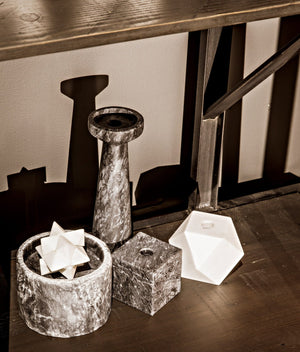Polyhedron Decorative Candle Holder, Set of 4