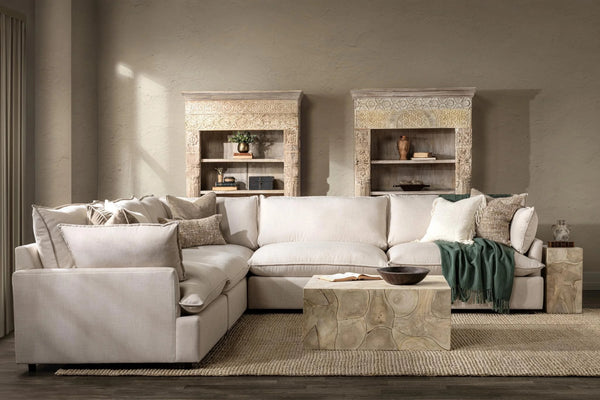 Caplan Modular 5-Piece Sectional in Dawn-Flax