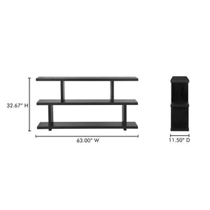 Miri Shelf Small Black Ash Veneer