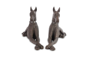 Great Dane Dog, Bronze, Left