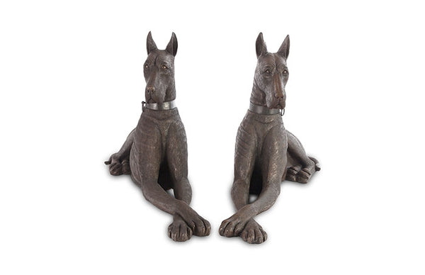 Great Dane Dog, Bronze, Left