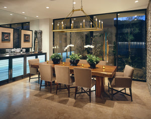 Barclay 12 Light Island/Billiard in Olde Brass Finish