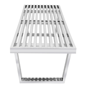 Henry PLATFORM BENCH - 5 FEET - SILVER