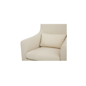 Moe's Lydia Outdoor Slipcover Dining Chair in Cream