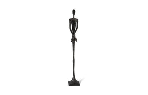 Skinny Male Sculpture, Liquid Silver