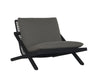 BARI LOUNGE CHAIR - CHARCOAL - GRACEBAY GREY