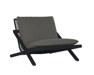 BARI LOUNGE CHAIR - CHARCOAL - GRACEBAY GREY