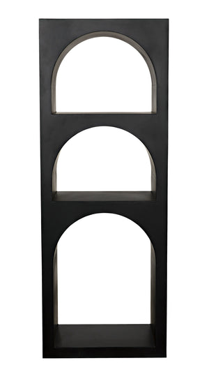 Aqueduct Bookcase, A, Black Metal
