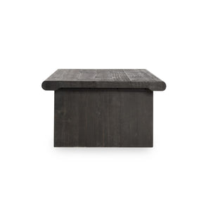 Larson Solid Wood Coffee Table in Carbon Black