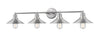 Casa 4 Light Vanity in Brushed Nickel Finish