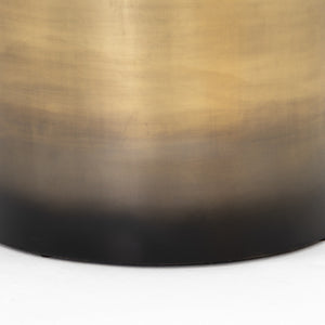 Cameron Ombre Bunching Table In Ombre Brass