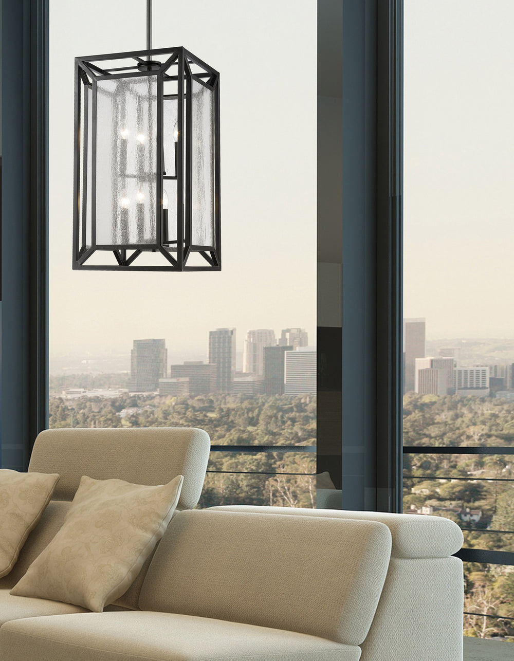 Braum 8 Light Pendant in Bronze Finish