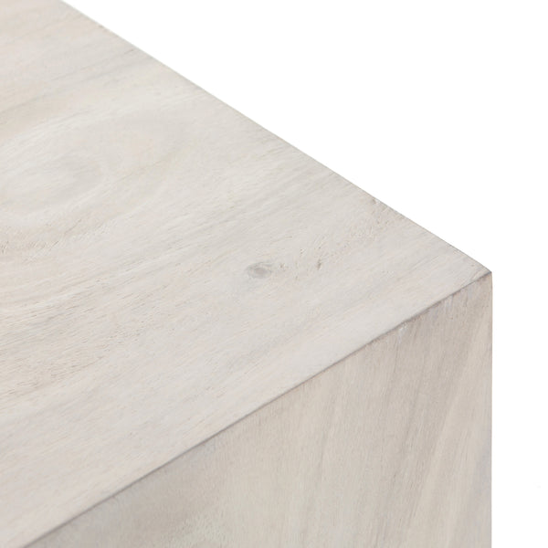 Fausto End Table In Bleached Guanacaste