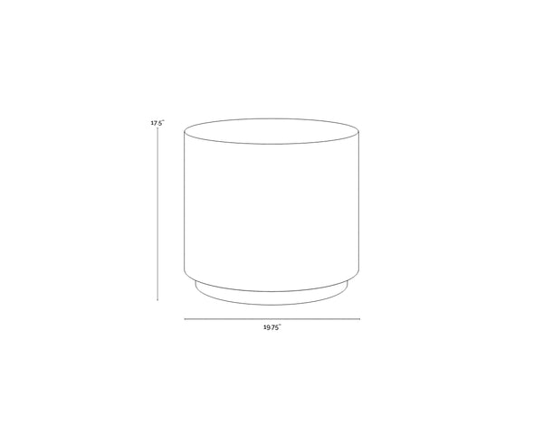 RUBIN END TABLE - TERRAZZO