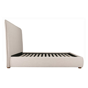 Moe's Luzon King Bed Tall Headboard in Beige