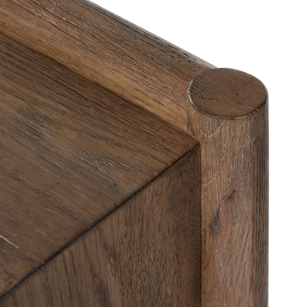 Glenview Console Table In Weathered Oak