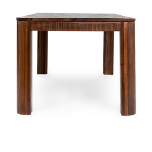 Nemi Solid Wood Rectangle Dining Table - Rustic Brown