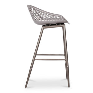 Piazza Outdoor Counter Stool Grey - Set of 2