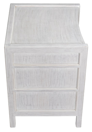 Hampton Night Stand 24", White Wash