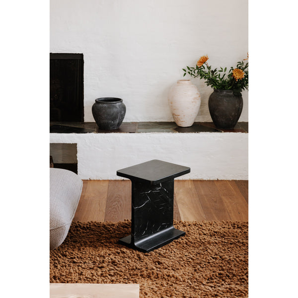 Moe's Tullia Accent Table in Black Marble