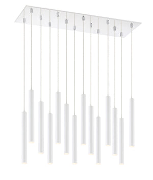 Forest 14 Light Island/Billiard in Chrome Finish