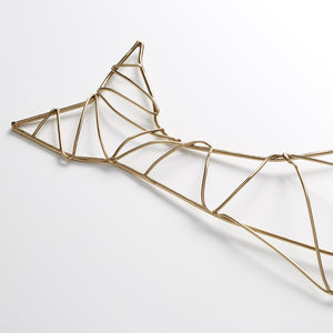 Humpback Wall Art in Gold