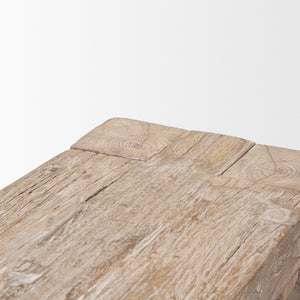 McArthur Whitewash Reclaimed Wood Bench