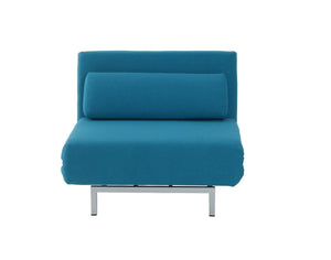 Jaidan Chair Bed in Teal Fabric
