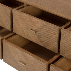 Caspian 6 Drawer Dresser In Nat Ash Veneer