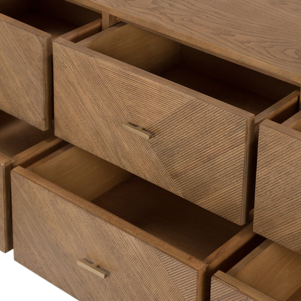 Caspian 6 Drawer Dresser In Nat Ash Veneer