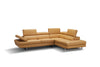 Eliza Italian Leather Sectional Freesia In Right Hand Facing