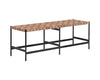 Omari Bench - Black - Light Tan