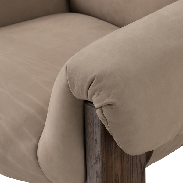 Samena Chair in Nubuck Sand