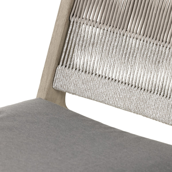 Julian Outdoor Chair In Weathered Grey