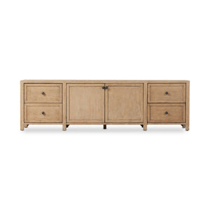 Gaines Media Console In Aged Light Pine