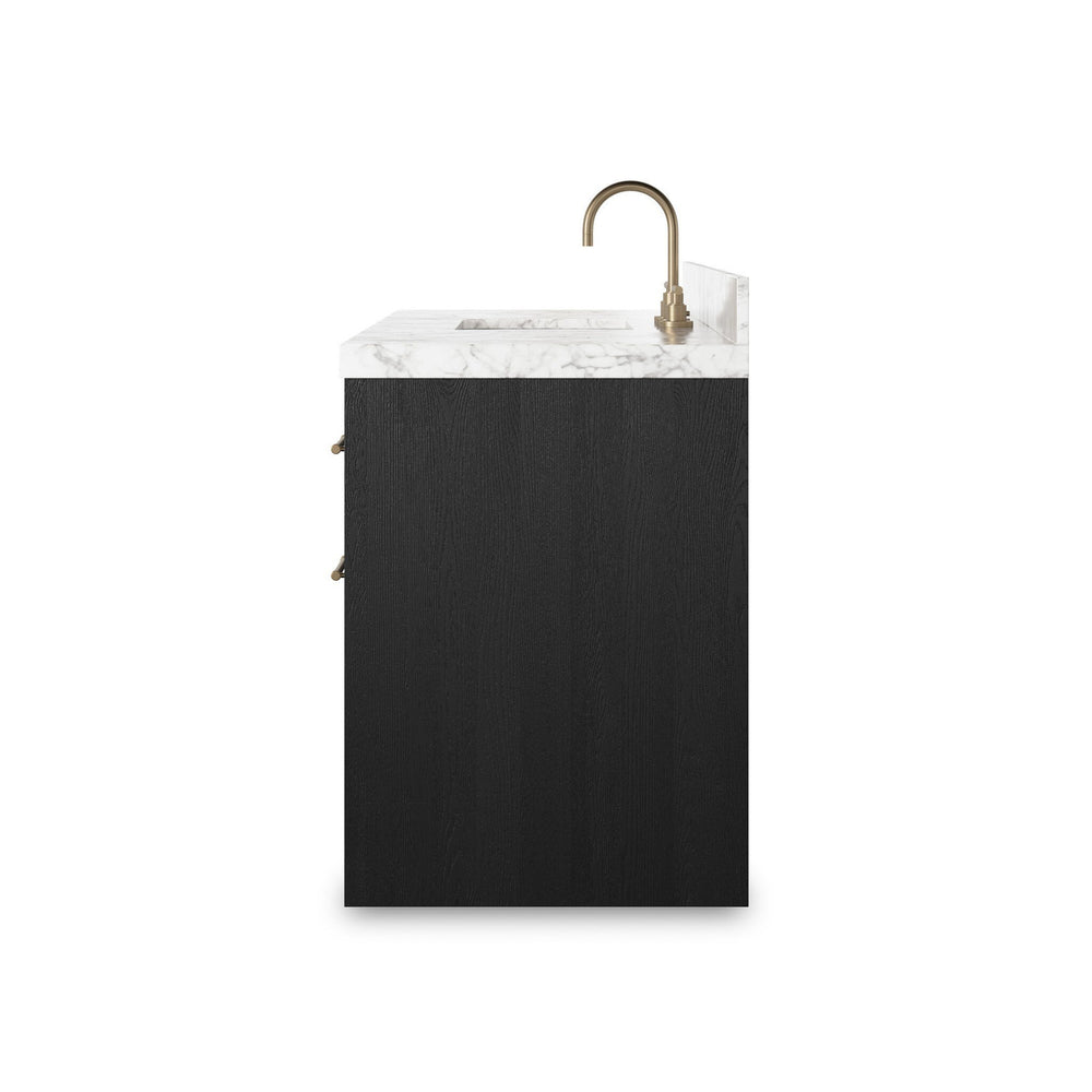 Anthem Single Wide Vanity - Black Wash Oak Veneer