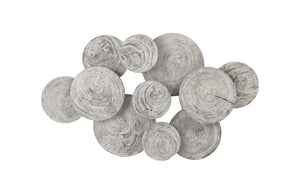 Clouds Wall Art, Grey Stone
