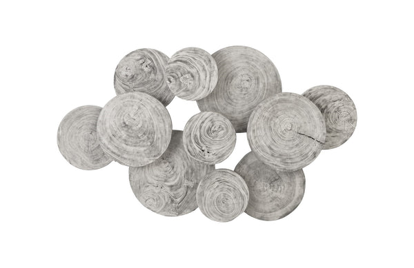 Clouds Wall Art, Grey Stone