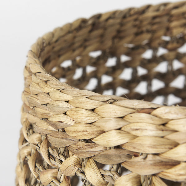 Dakota 15.0L x 15.0W x 11.8H (Set of 3) Medium Brown Seagrass Round Basket