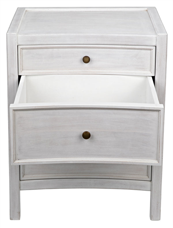 Hampton Night Stand 24", White Wash