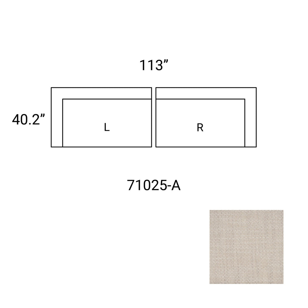 Warner Oatmeal 2 Piece Sofa Set