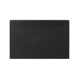 Rosenell Closed Nightstand - Black Oak Veneer