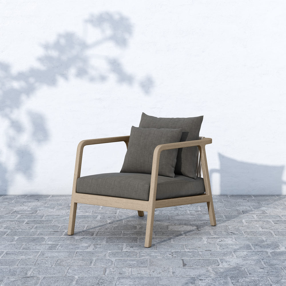 Numa Outdoor Chair in Brown and Charcoal
