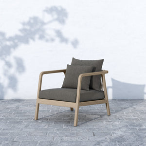 Numa Outdoor Chair in Brown and Charcoal