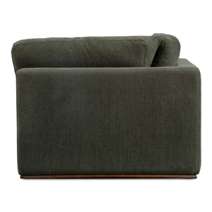 Moe's Rue Corner Chair in Deep Green