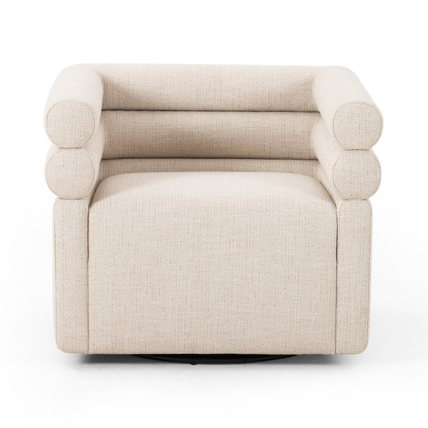 Evie Swivel Chair In Hampton Cream
