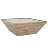 Dalton Solid Wood Coffee Table - Natural/Antique White